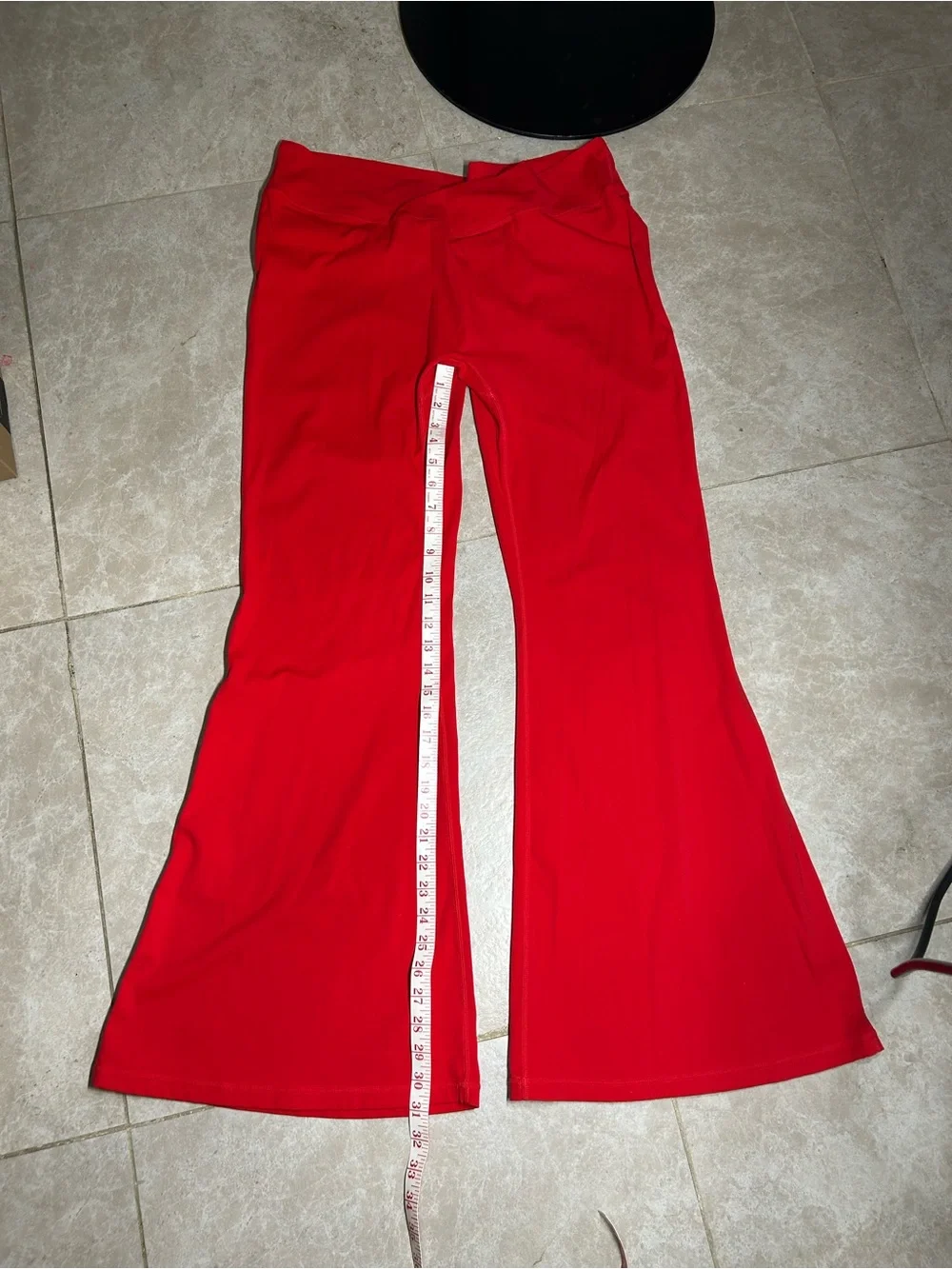 Leggings Size 2X Women's Red Flared High-Rise Pants good condition